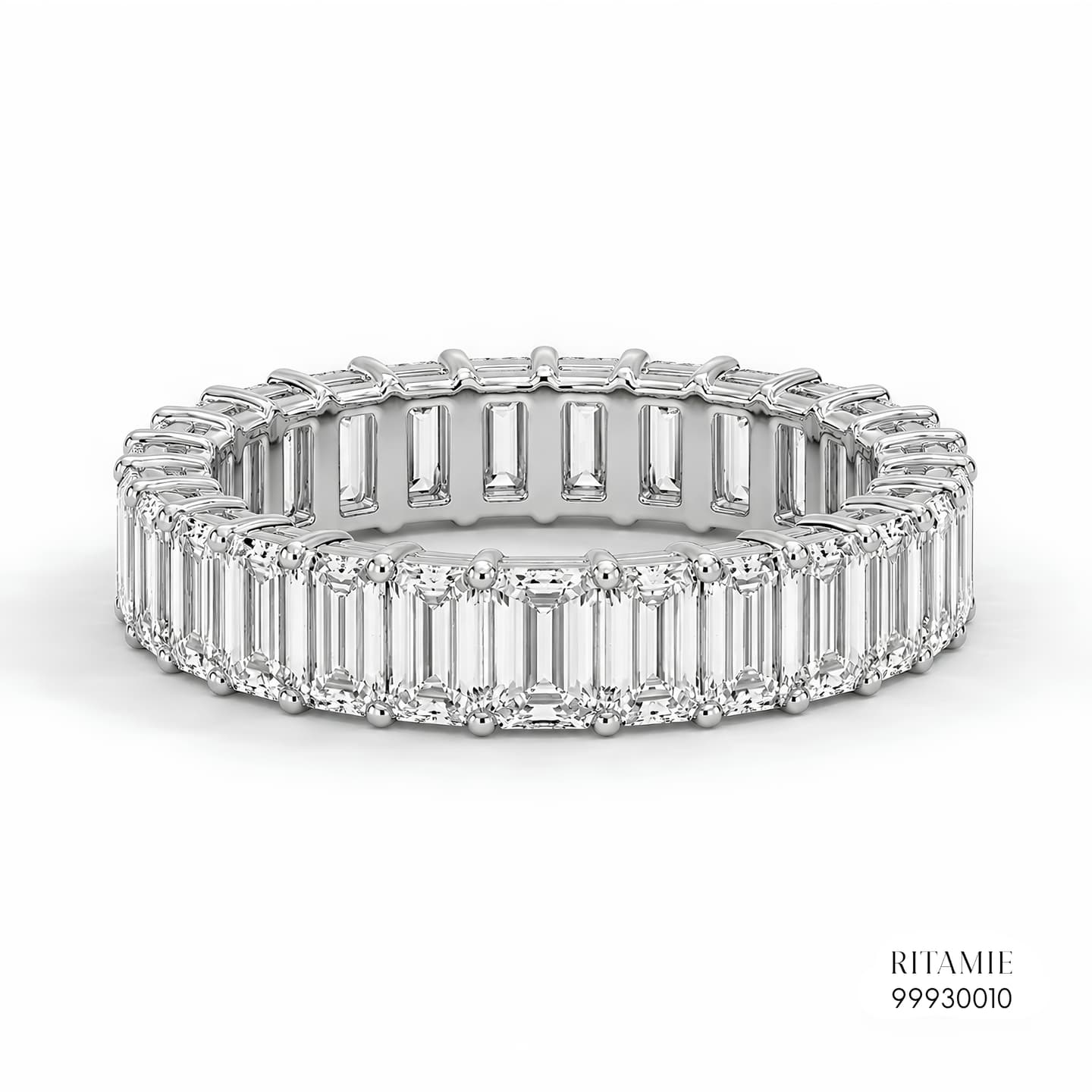 Emerald Cut Diamond Eternity Ring